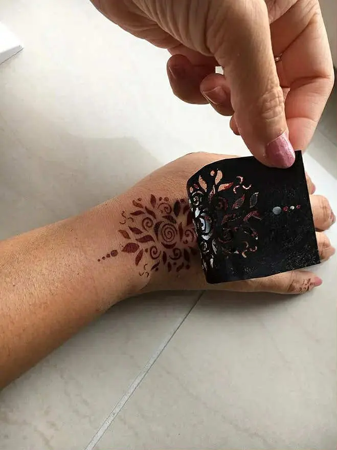 Picture of Mehedi Design Sticker for Girls, Womens & Kids - (Pack of 05Pcs)