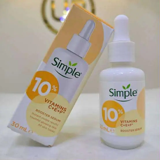 Picture of Simple Serum With 10% Vitamin C+E+F 30ml | For Youthful Glowing Skin & Instant Visible Results | For All Skin Types