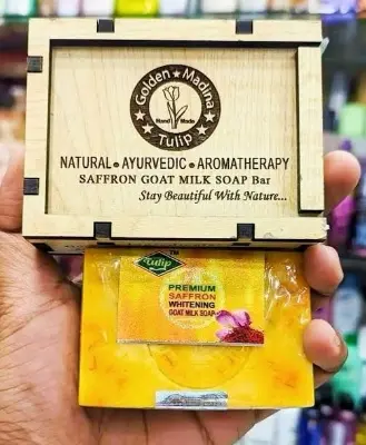 Picture of Premium Saffron Goat Milk Soap 100g NEW
