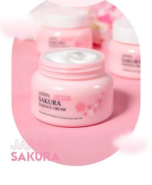 Picture of Laikou Japan Sakura Essence Face Cream - Anti-Aging Serum, Moisturizing, Cherry Blossom-60gm NEW