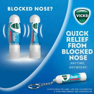 Picture of Vicks Nasal Inhaler with Keychain 0.5 Ml NEW