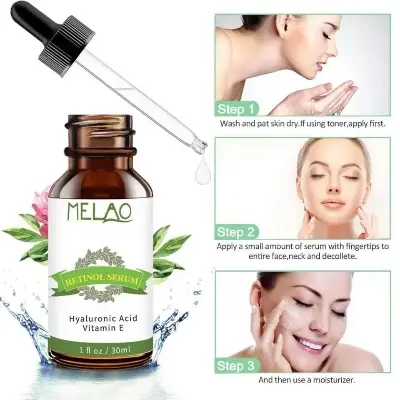 Picture of Melao Retinol Serum - Hyaluronic Acid Vitamin E-30ml NEW