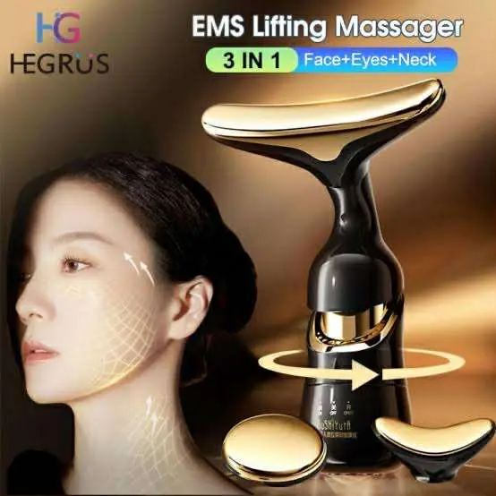 Picture of 3 IN 1 EMS Face Lifting Massager Neck Firming Eye Massage Skin Fine Lines Beauty Tools Skin Lifting Tightening Device Skin Care Tool 2025