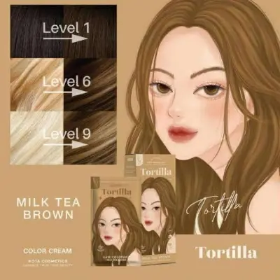 Picture of Kota Color Cream Hair Color (MILK TEA BROWN) 2025