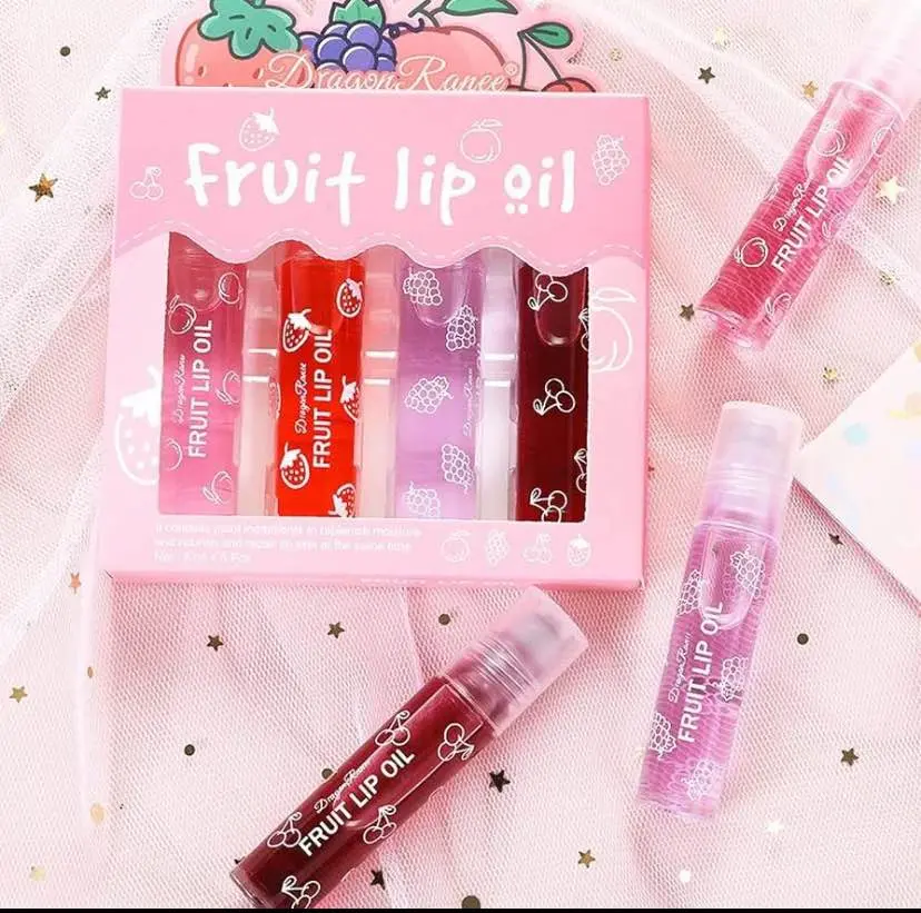 Picture of Dragon Ranee 4 in 1 Lip Oil set moisture and softener Your Lips new