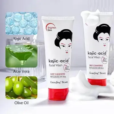 Picture of Guanjing Beauty Kojic Acid Face Cleanser Deep Cleansing Anti Acne Deep Facial Wash-100gm NEW