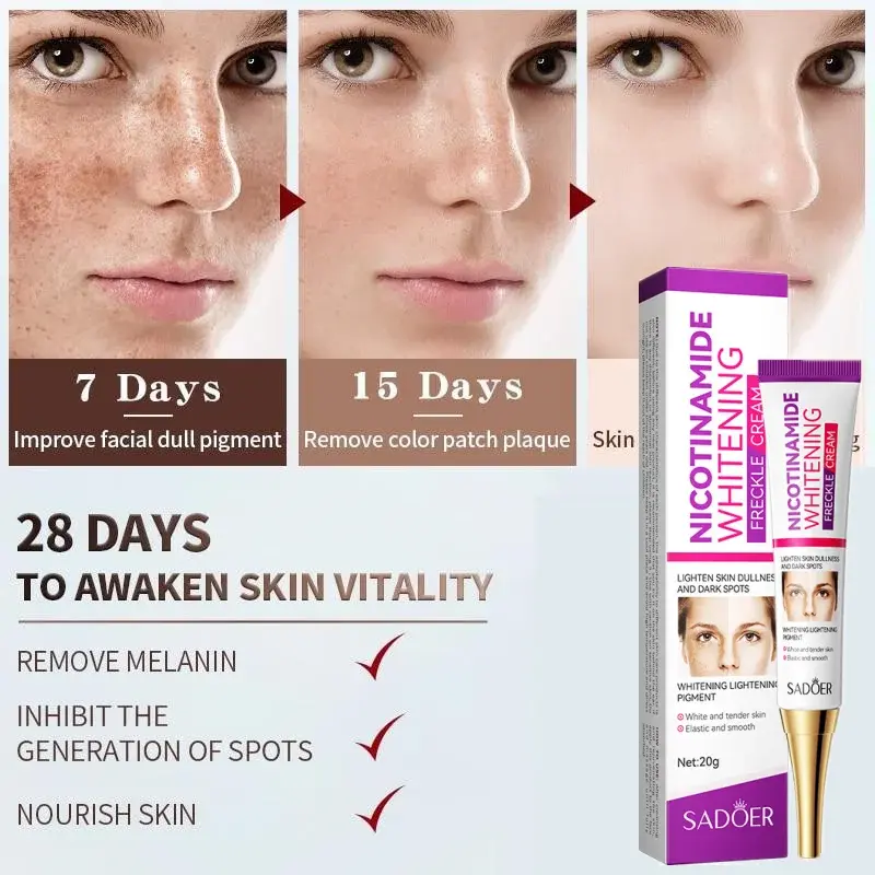 Picture of SADOER Whitening and Freckle Removal Cream Moisturizing Moisturizing and Fading Niacinamide Cream-20gm NEW