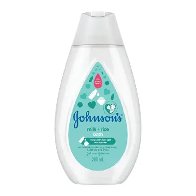 Picture of Johnson’s Milk + Rice Hair And Body Baby Bath, 100 ml NEW