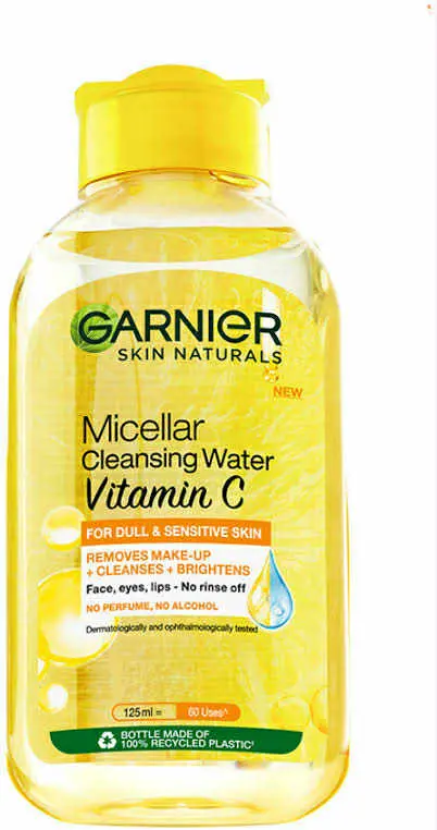Picture of garnier micellar water vitamin c NEW