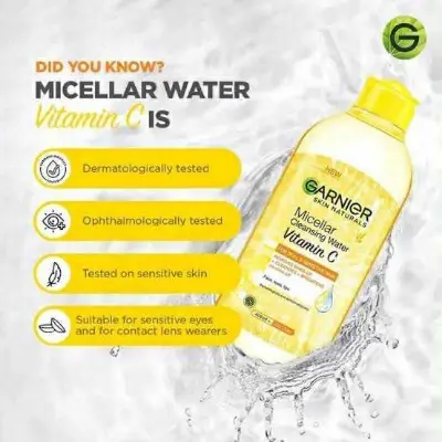 Picture of garnier micellar water vitamin c NEW
