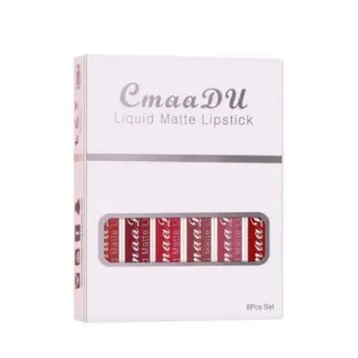 Picture of CmaaDu 6 Pcs Set Liquid Matte Non-stick Cup Waterproof Lipstick Set NEW