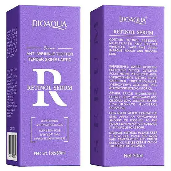 Picture of BIOAQUA Facial Retinol Serum 30ml Anti-Wrinkle Tender Skin 8.5% Retinol 5% Hyaluronic Acid Moisturizing Essence NEW