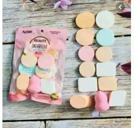 Picture of 13 Pcs Set of Powder Puff for Makeup Beauty Cosmetic Tools Soft Puff for Face Body Application NEEW