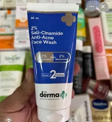 Picture of The Derma Co Sali-Cinamide Anti-Acne Face Wash with 2% Salicylic Acid & 2% Niacinamide - 80ml new