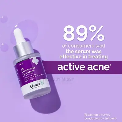 Picture of The Derma Co 2% Salicylic Acid Face Serum for Acne & Acne Marks-30 ml(packaging may vary) new
