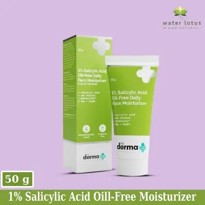 Picture of The Derma Co 1% Salicylic Acid Oil-Free Face Moisturizer Active Acne - 50g new