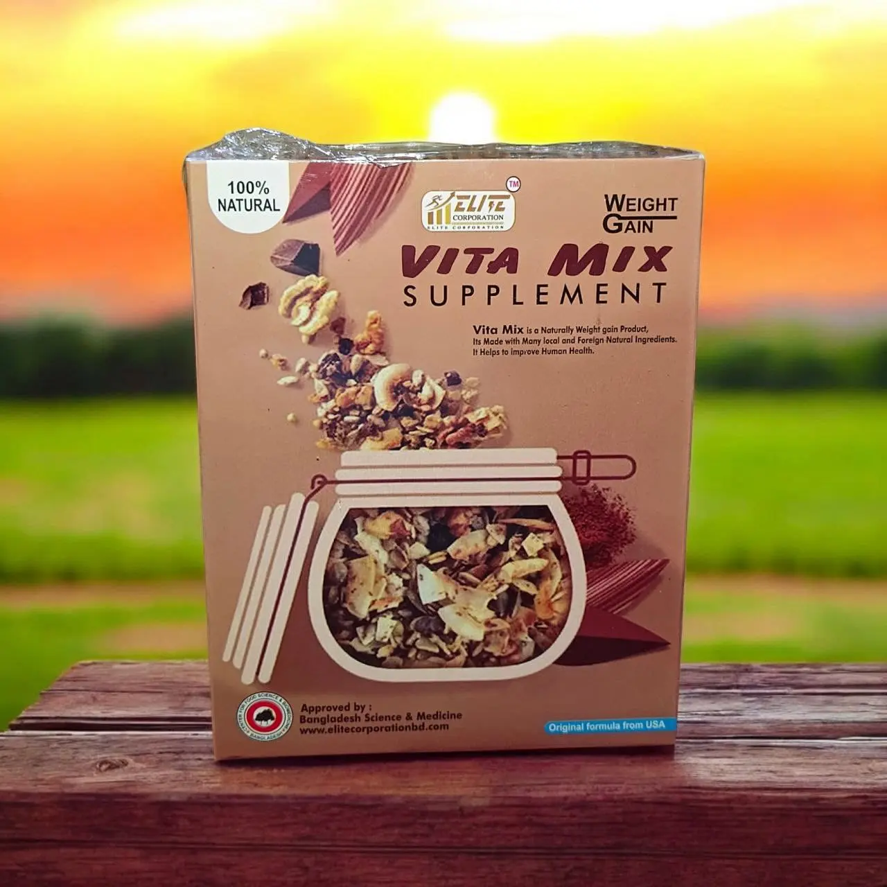 Picture of Elite Weight Gain VITA MIX Supplement -120gm new