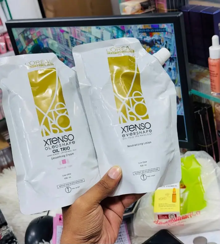 Picture of Loreal Professional X Tenso Oil Trio Extra Resistant Hair Straightening Cream+ Neutralizer (125ml+125ml)