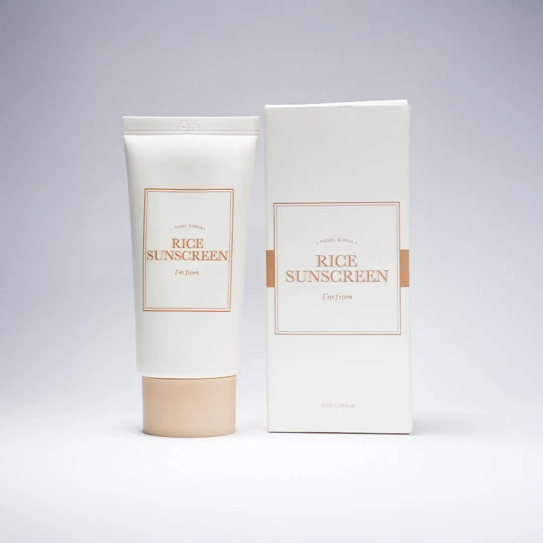 Picture of I'm from Rice Sunscreen 50 Ml Korean Natural Sunscreen with Rice Ferment Extract for All Skin Types new