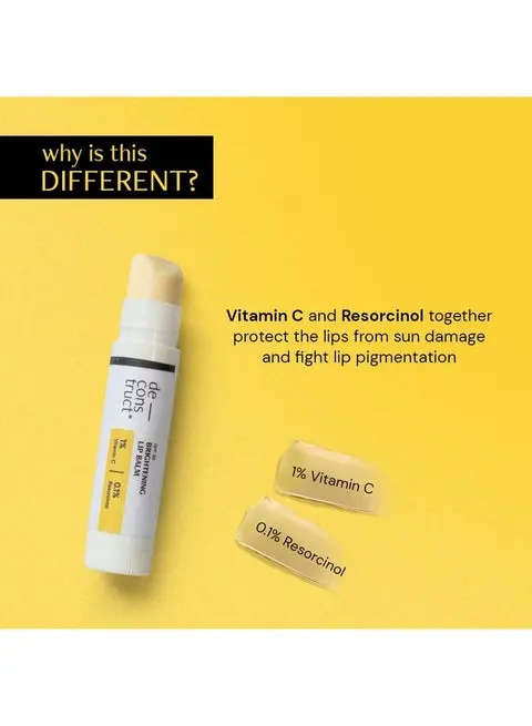 Picture of Deconstruct Brightening Lip Balm with SPF 30 | For Dark, Pigmented, Dry, Flaky Lips | Brightens Pigmented Lips | Vitamin C for Dark Lips | SPF 30 for Sun Damage - (4 gm) (seal open box) new