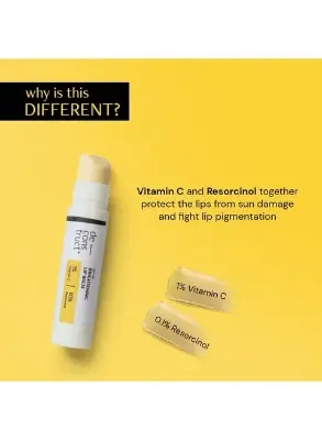 Picture of Deconstruct Brightening Lip Balm with SPF 30 | For Dark, Pigmented, Dry, Flaky Lips | Brightens Pigmented Lips | Vitamin C for Dark Lips | SPF 30 for Sun Damage - (4 gm) (seal open box) new