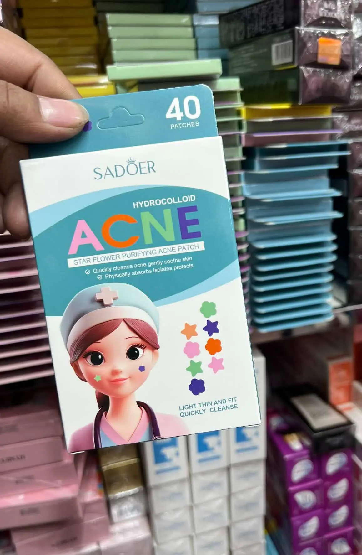 Picture of SADOER Hydrocolloid Acne Pimple Patch (Pack of 40pcs) - Acne Care, Acne Patch, Pimple Patch neew