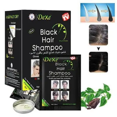Picture of 10PCS DEXE Black Hair Dye Shampoo Permanent Instant 5-Min Hair Color Dye Natural neew