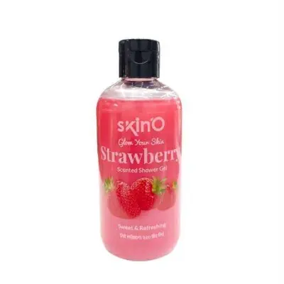 Picture of skinO Strawberry Scented Shower Gel - 220ml to all skin type neew