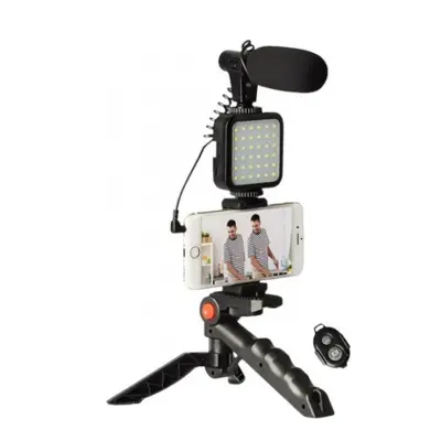 Picture of AY-49 Video Making Tripod Kit with Mic (Black)