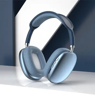 Picture of P9 Pro Max Wireless Headphones, Skin Friendly Protein Earpads, Comfortable and Soft for Long Wear (blue)