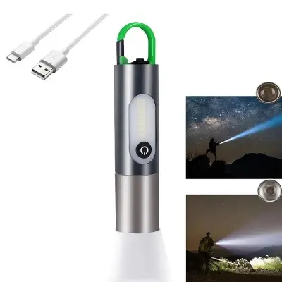 Picture of Digital Thunder XST-836 USB Rechargeable FlashLight New (Metallic Cherry)