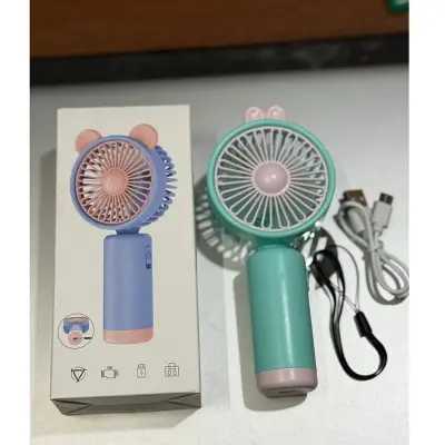 Picture of rechargeable cute mini fan best quality (Multicolor)