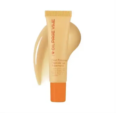 Picture of PAGE VINE Peptide Lip Gloss Butter Lip Balm Liquid Nourishing Lip Gloss Moisturizer Lip Plumping Hydrating Lip Gloss Cosmetics