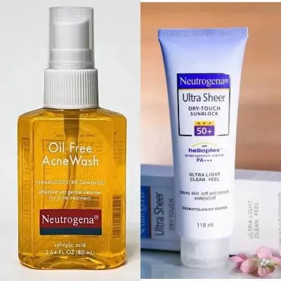 Picture of Neutrogena oil free acne wash with sunscreen (combo)