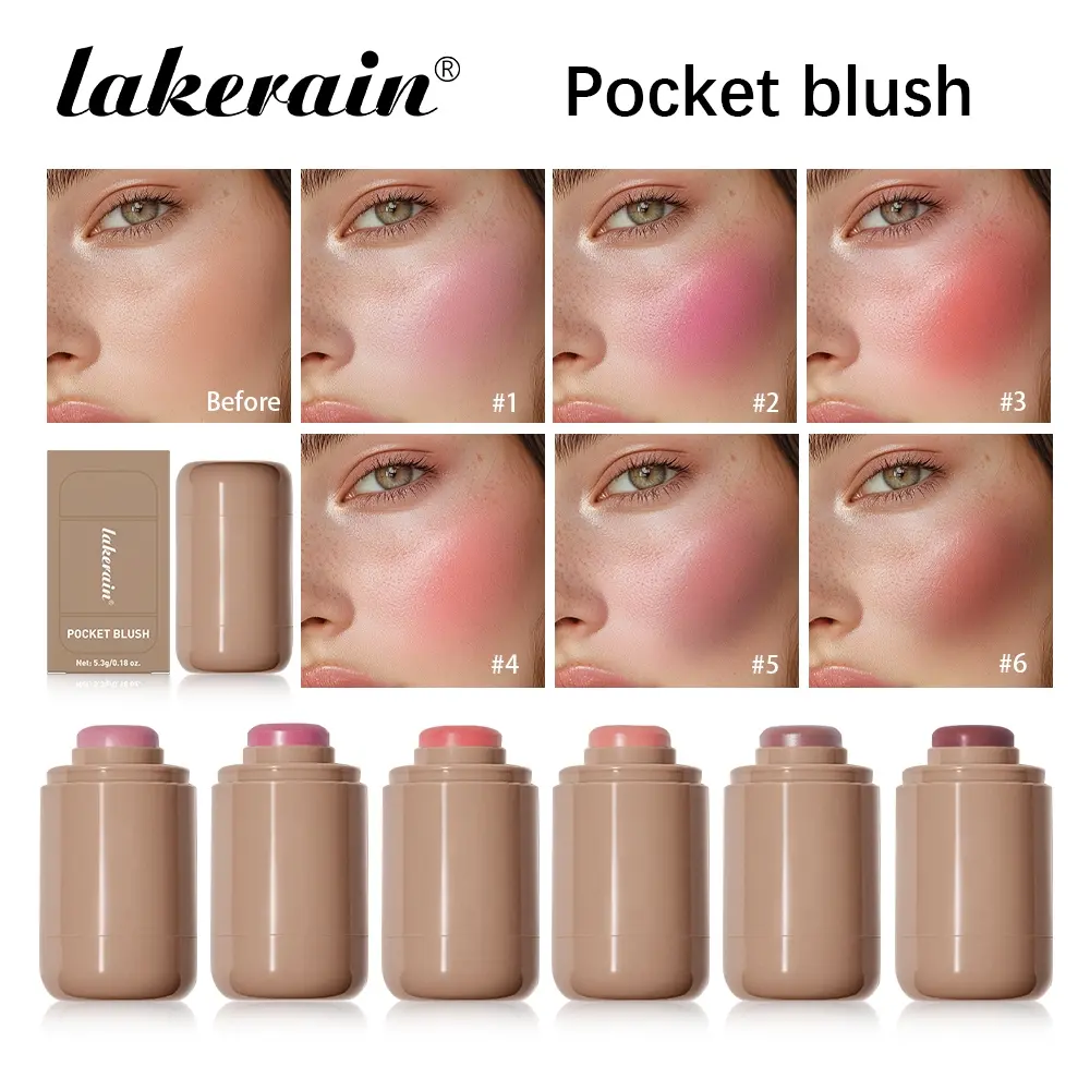 Picture of Rhode Cinnamon Roll Lip Balm Jelly Bean Lip Balm Gloss Lip Moisturizing Pocket Blush Stick Waterproof Blusher