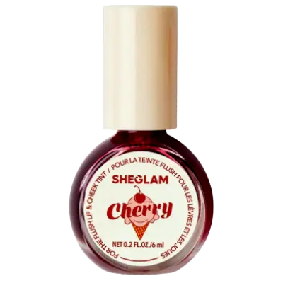 Picture of SHEGLAM For The Flush Lip & Cheek Tint-Fruit Punch Long-Lasting Matte Finish Lip Tint Easy-To-Use Lightweight Blush Moisturizing Lip Stain Liquid Lipstick Pink Liquid Lipstick