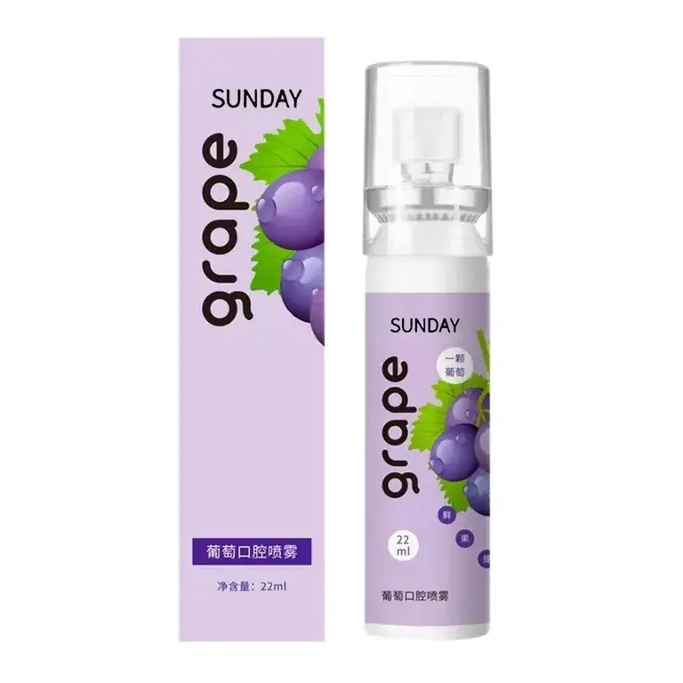 Picture of Oral Fresh Spray Mouth Freshener 6 Smell Fresh Breath Mouth Fruit Litchi Peach Grape Flavor Persistent Portable Oral Care