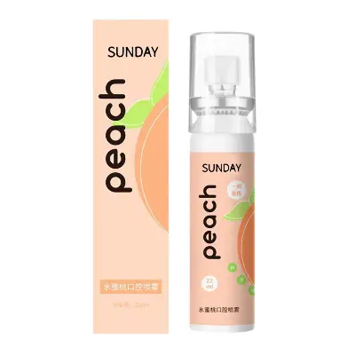 Picture of Oral Fresh Spray Mouth Freshener 6 Smell Fresh Breath Mouth Fruit Litchi Peach Grape Flavor Persistent Portable Oral Care