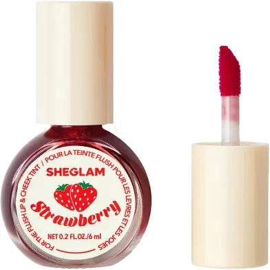 Picture of SHEGLAM For The Flush Lip & Cheek Tint-Fruit Punch Long-Lasting Matte Finish Lip Tint Easy-To-Use Lightweight Blush Moisturizing Lip Stain Liquid Lipstick Pink Liquid Lipstick (made in china)