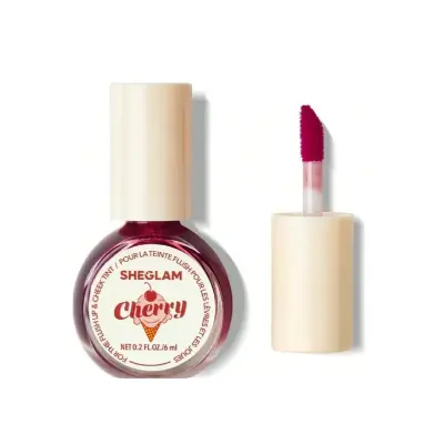 Picture of SHEGLAM For The Flush Lip & Cheek Tint-Fruit Punch Long-Lasting Matte Finish Lip Tint Easy-To-Use Lightweight Blush Moisturizing Lip Stain Liquid Lipstick Pink Liquid Lipstick (made in china)