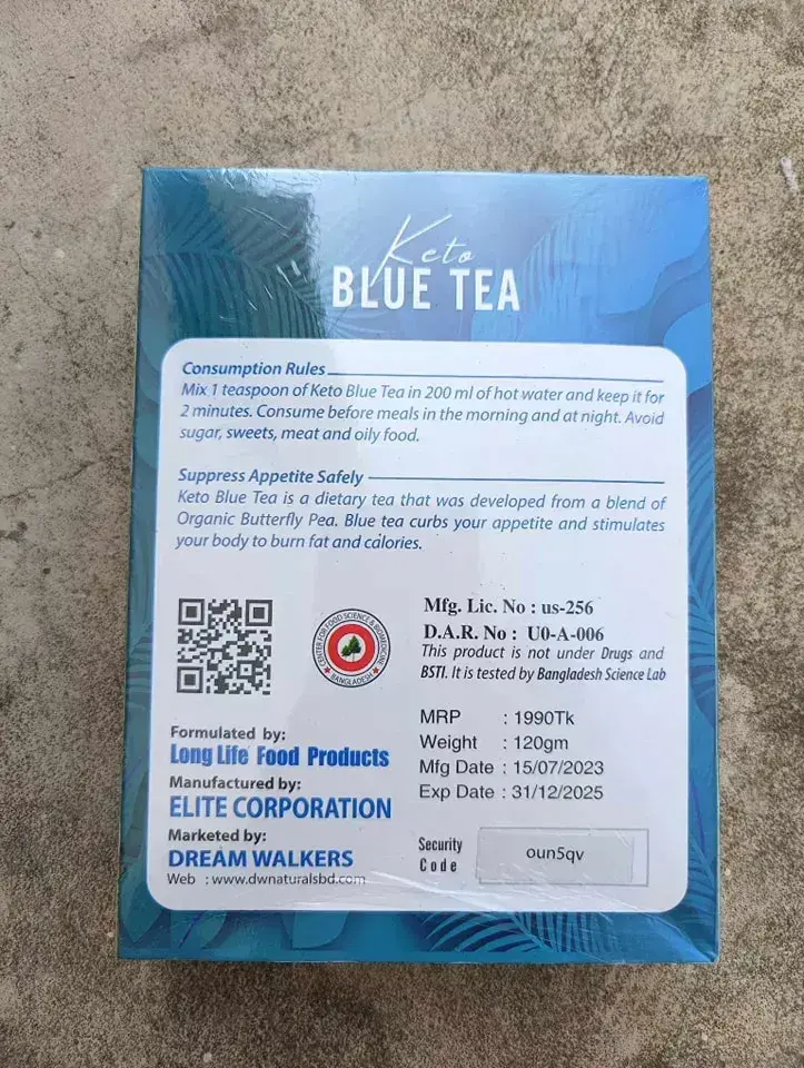 Picture of Healthy Weight Loss Keto Blue Tea 120 gm