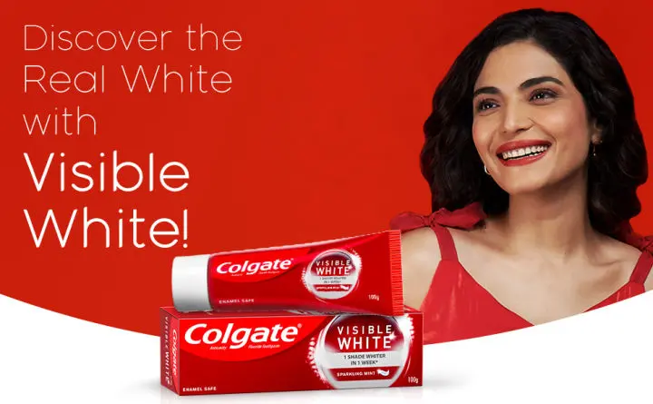 Picture of Colgate Visible White Toothpaste 50 gm