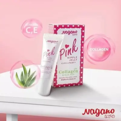 Picture of NAGANO PINK Jelly Lips Nipples Vitam... E Collagen Aloe Vera Whitening Tint 10g