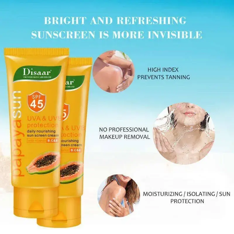 Picture of Disaar Papaya Sun UVA Protection Sunscreen SPf45-60ml