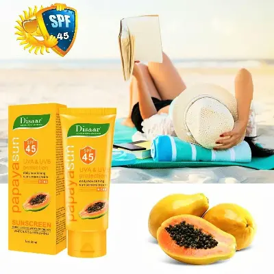 Picture of Disaar Papaya Sun UVA Protection Sunscreen SPf45-60ml