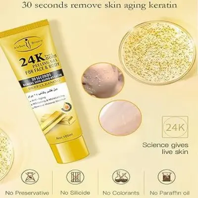Picture of Aichun beauty 24k pure gold peeling gel for face & body 100 ML