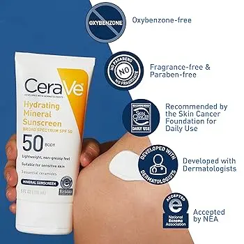 Picture of CeraVe 100% Mineral Sunscreen SPF 50  (CHINA )