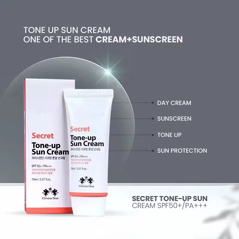 Picture of Christian Dean Secret Tone-Up Sun Cream with SPF50+ - 70ml