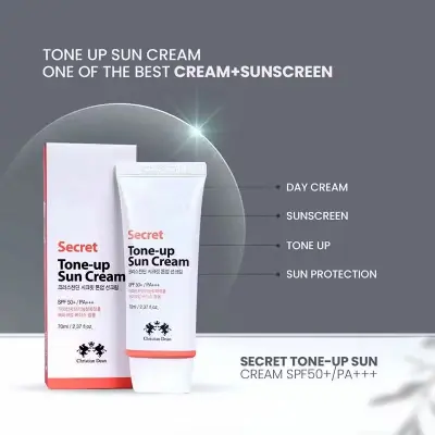 Picture of Christian Dean Secret Tone-Up Sun Cream with SPF50+ - 70ml