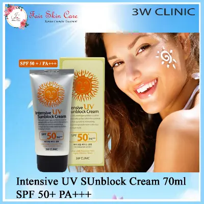 Picture of 3W Clinic Intensive UV Sunblock Cream SPF50 PA+++ 70ml